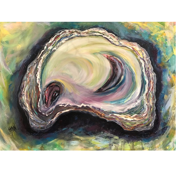oyster shell paintings