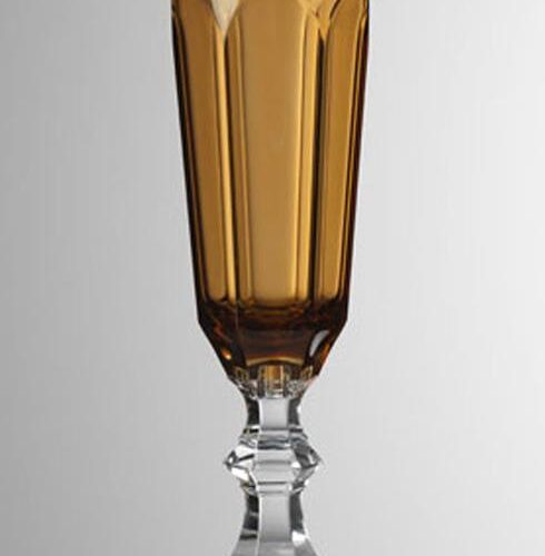 Amber Synthetic Crystal Flute