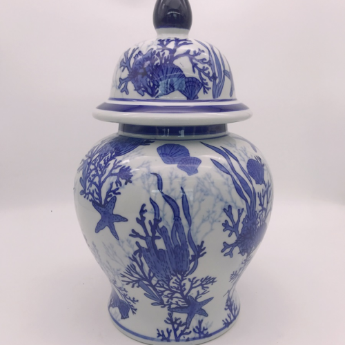 Porcelain Sea Life Jar