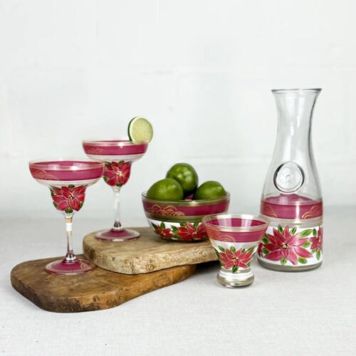 Berry & Poinsettia Glassware