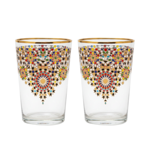 Moroccan Mosaic Tea Glass - Set of 2