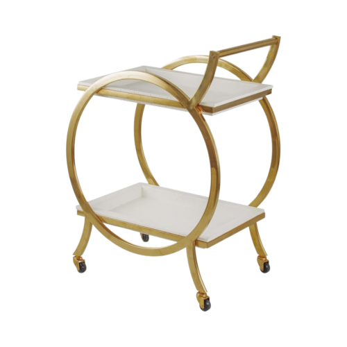 Golden Steel Bar Cart
