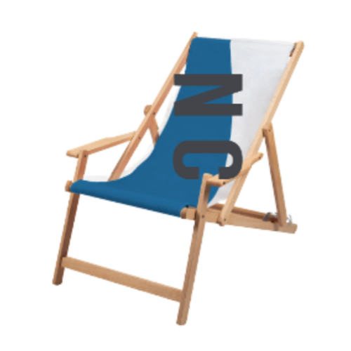 Blue & White NC Deck Chair