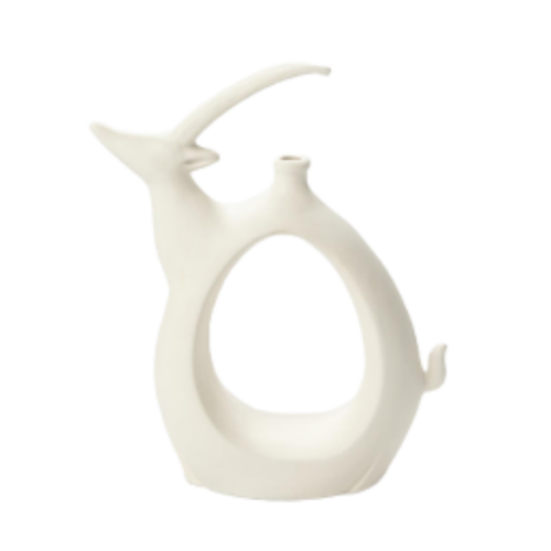 Gazelle Vase Mate White