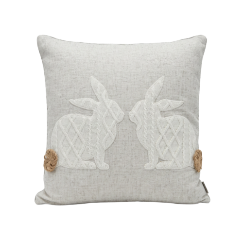 Knit Bunnies Pillow