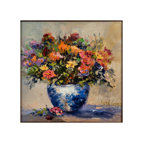 Vase Chinois by Katia Campbell  (20" x 20")