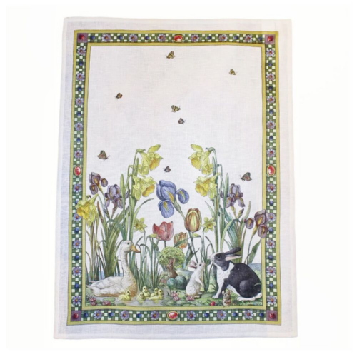 Italian Linen Easter Tea Towel