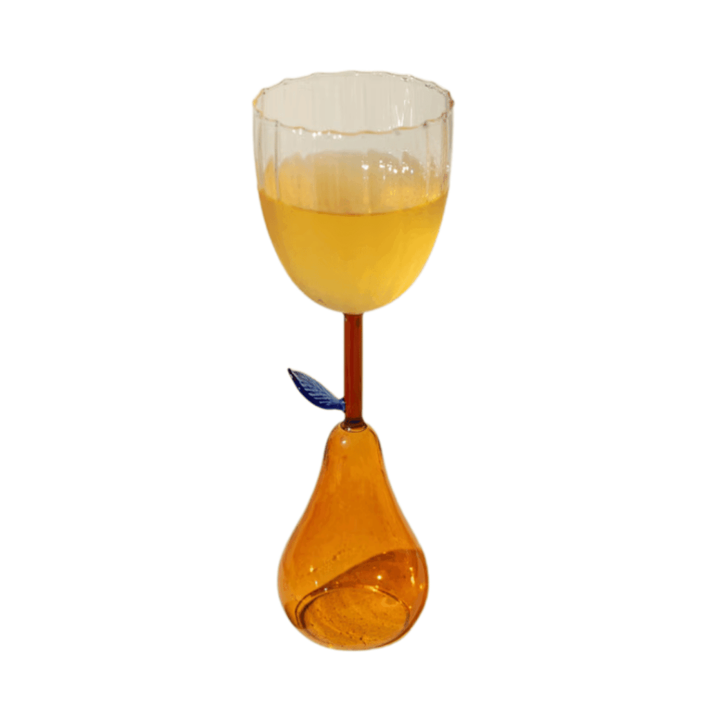 Wine Glass with Pear Base