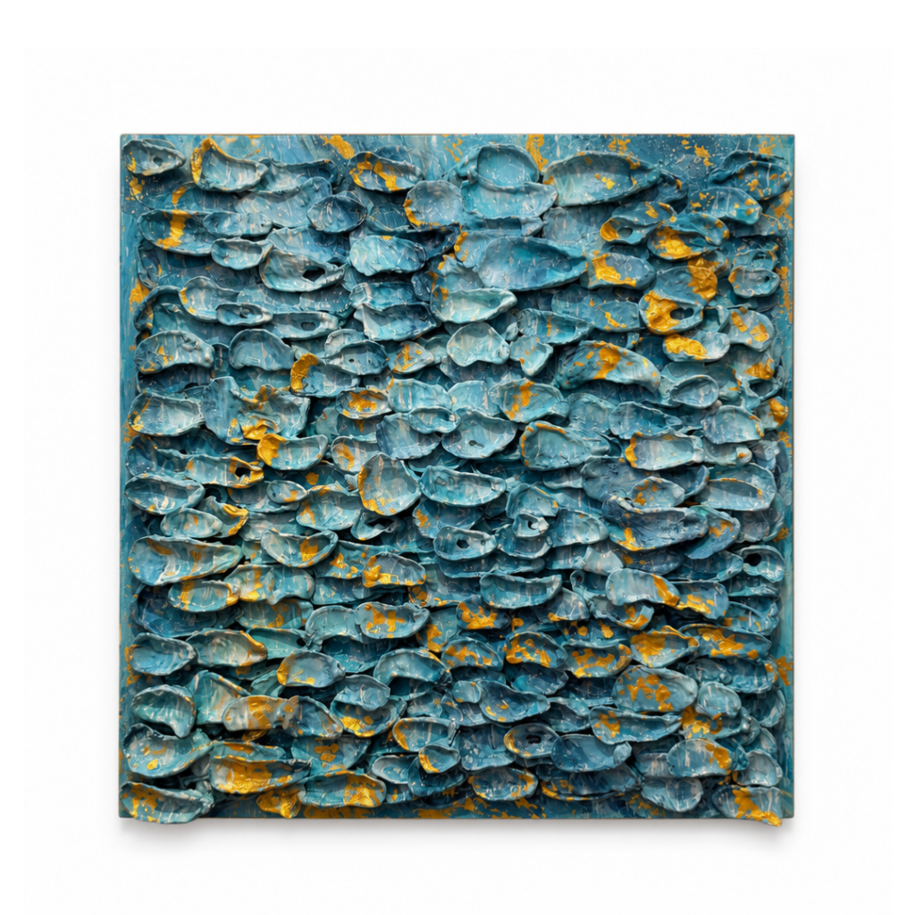 Gold Azul by Ana Brown - 26" x 26"