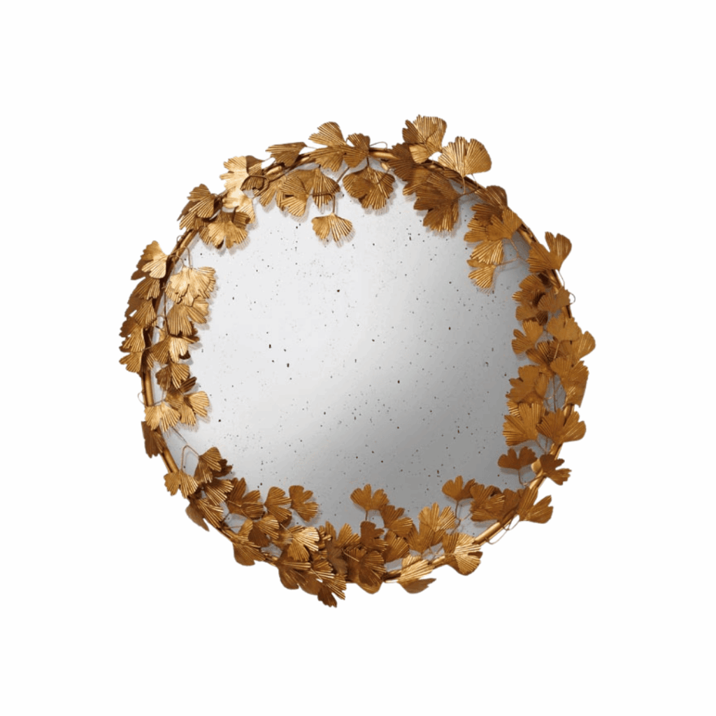 Ginkgo Leaves Convex Mirror