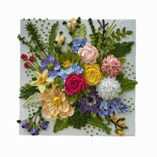 LIASSE de FLEURS by Adrienne Wiggins - 10x10