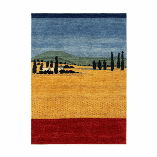 Landscape Gabbeh Rug - 5'8" x 7'11"