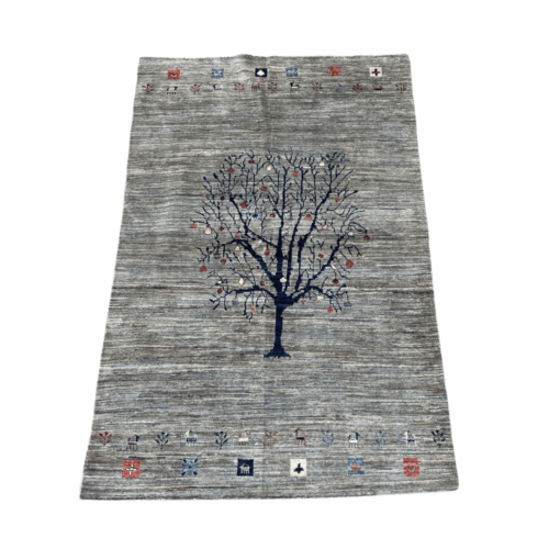 Single Tree Gabbeh Rug - 4'0" x 5'11"