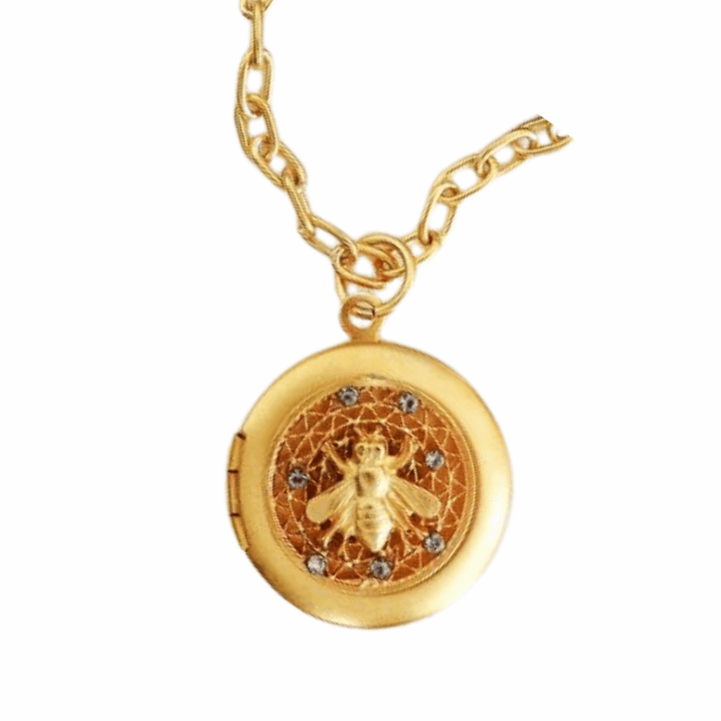 Bee Locket Necklace