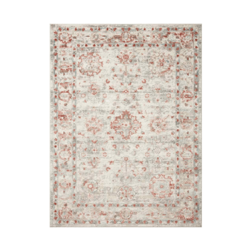 Ivory and Rust Rug - 2' x3'