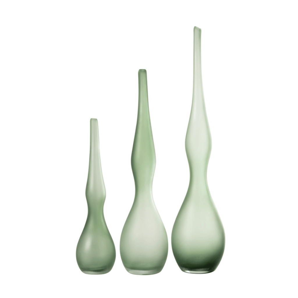 Green Curved Vase