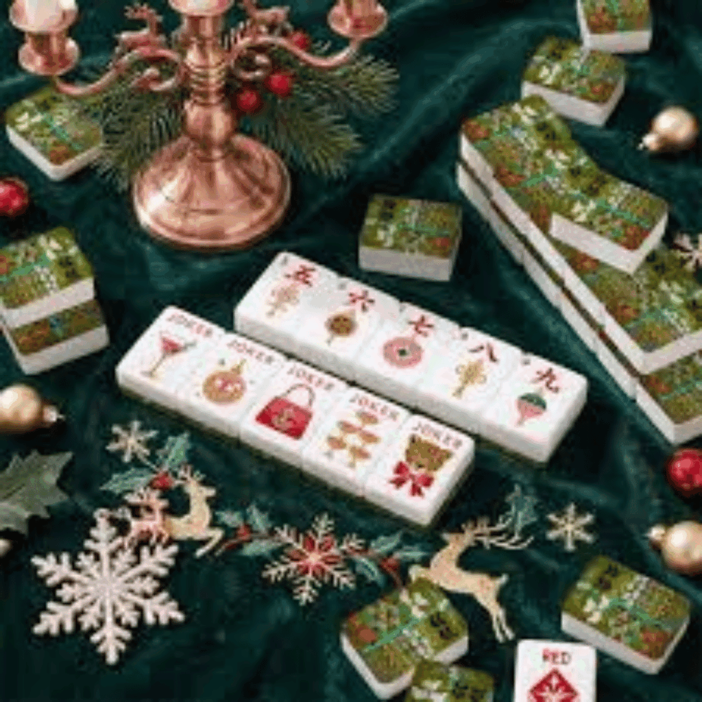 12 Holidays Game Mahjong Tile Set