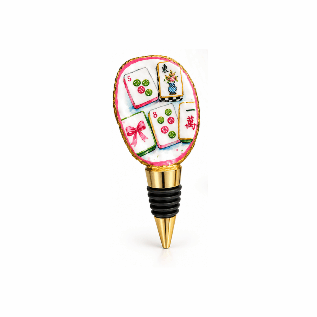 Christmas Mahjong Bottle Topper 1