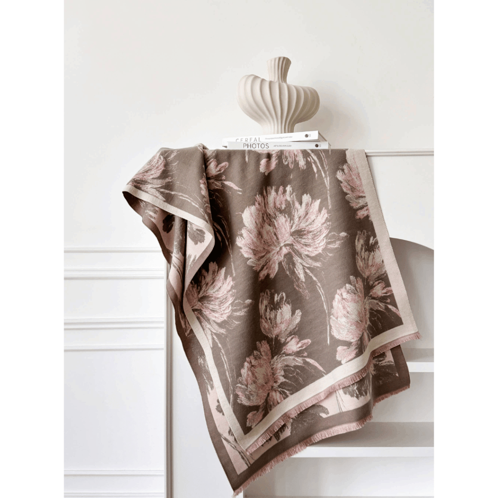 Pink Peonies Reversible Wrap