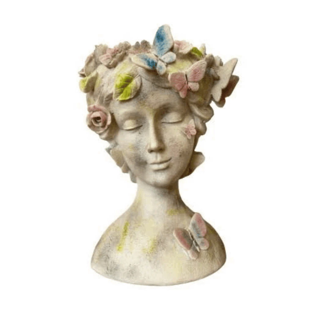 Lady Planter with Butterflies